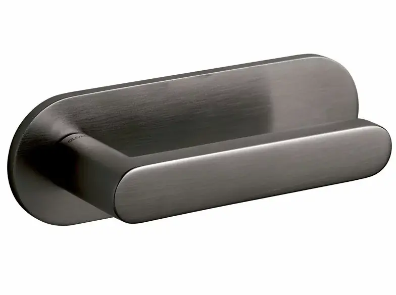 Must-Have Olivari deurklink Link op horizontaal schild antraciet mat titaan PVD