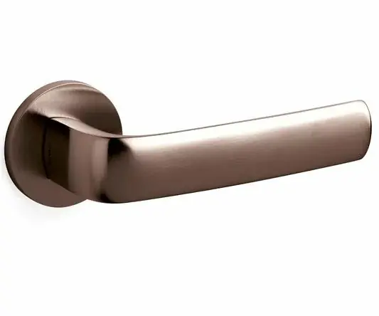 Olivari deurklink Diva op rozet brons mat titaan PVD Nieuw