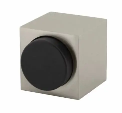 Dagaanbieding Olivari deurstop Cubo vierkant nikkel mat titaan PVD