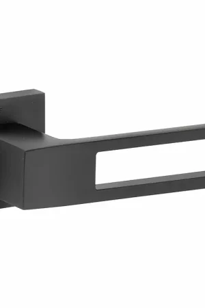 Aanbieding Deurklink op geveerd rozet Entry PVD mat zwart