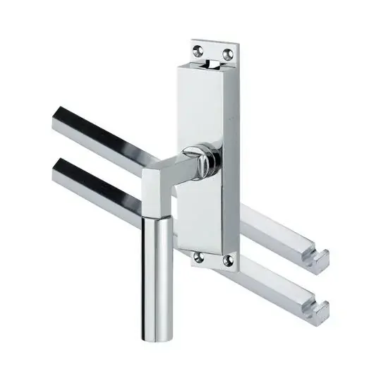 Aanbieding Kruk-espagnolet Bauhaus links glans chroom inclusief 2 stangen