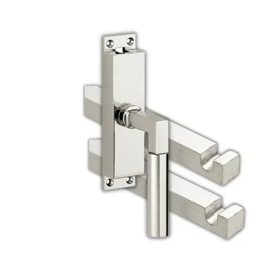 Alleen Vandaag Kruk-espagnolet Bauhaus rechts glans nikkel inclusief 2 stangen