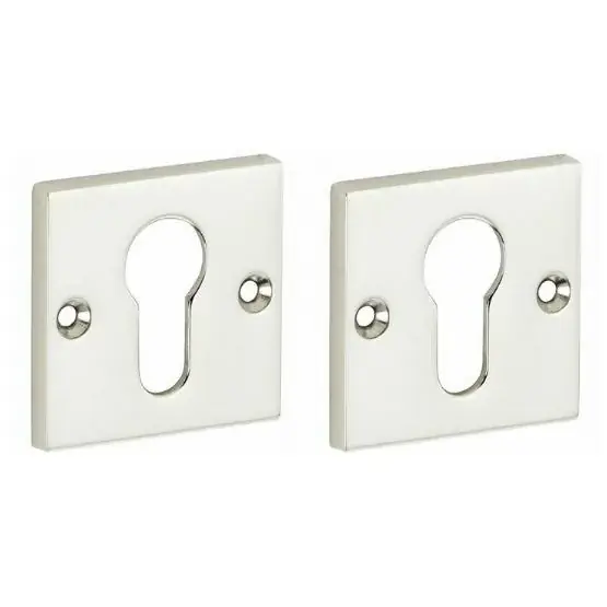 Actieprijs Set van twee PC-plaatjes Bauhaus glans nikkel