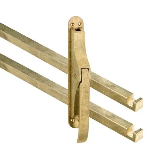 Snelle Levering Pomp-espagnolet Elegant messing antiek inclusief 2 stangen