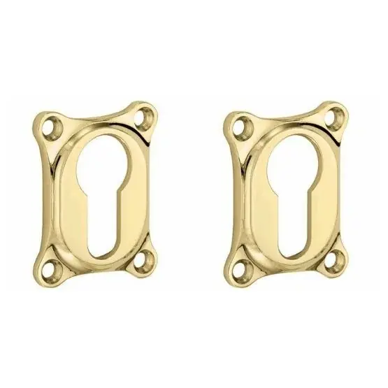 Set van twee PC-plaatjes Bonton messing ongelakt Weekendaanbieding