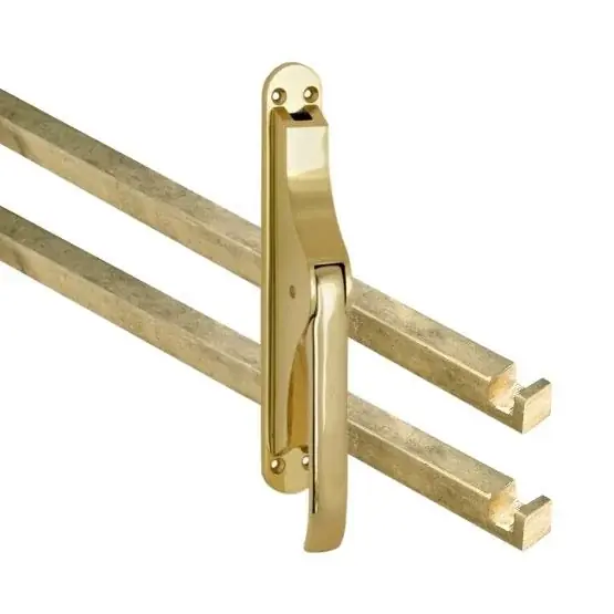 Superprijs Pomp-espagnolet Elegant messing gelakt inclusief 2 stangen