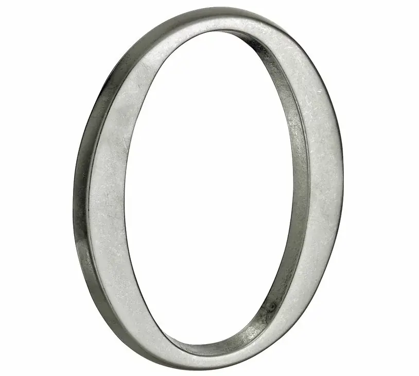 Huisnummer 0 Roman 120 mm mat nikkel PVD Beperkte Voorraad