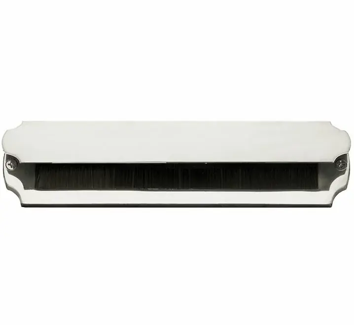 Dagaanbieding Tochtklep Art-Nouveau glans nikkel