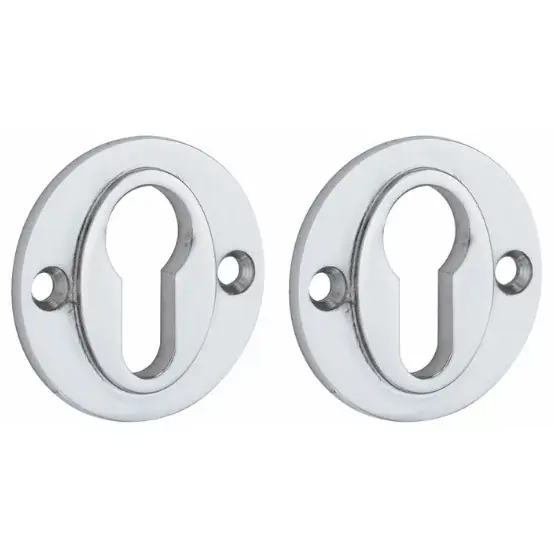 Set van twee PC-plaatjes Chemin de Fer 50mm BB glans chroom Beste Prijs