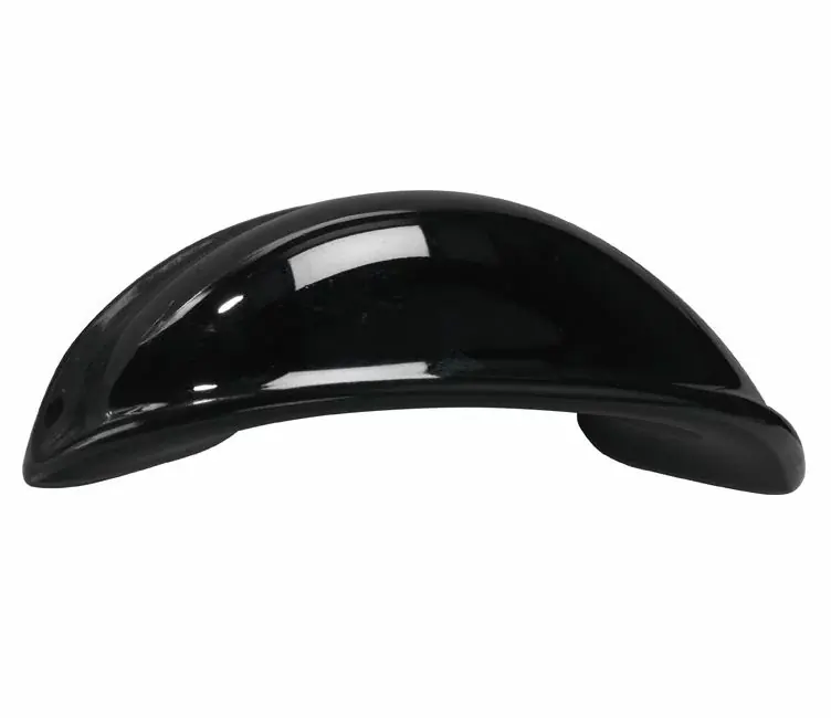 Schelpgreep porselein 64mm zwart Betaalbaar