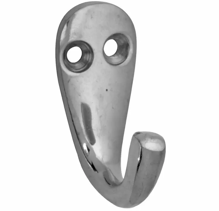 Exclusieve Aanbieding Kanhaak enkel 40mm glans nikkel