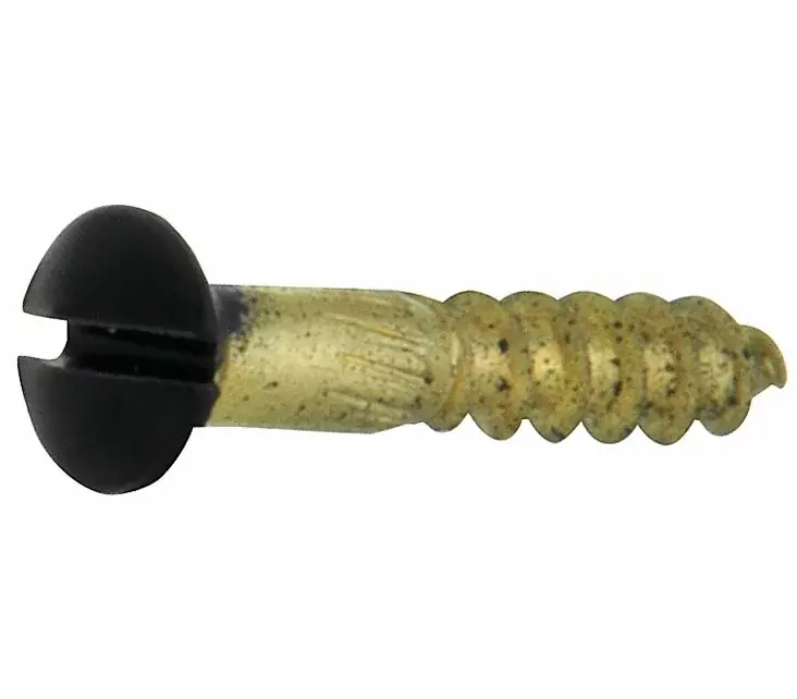 Houtschroef (4 stuks) 4,0×20 mm mat zwart Direct Verzonden