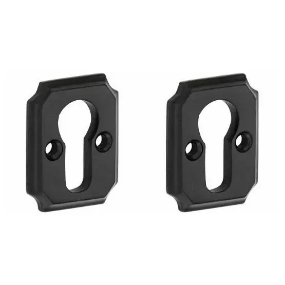 Set van twee PC-plaatjes Arlon ijzer zwart Gereduceerde Prijs