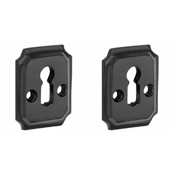 Exclusieve Aanbieding Set van twee sleutelplaatjes Arlon ijzer zwart
