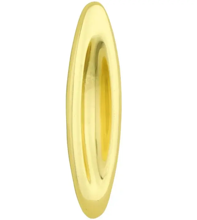 Schuifdeurkom Elips messing gelakt Exclusieve Aanbieding