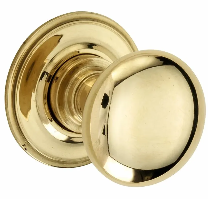 Meubelknop Elegant 35mm messing ongelakt Hoge Kwaliteit