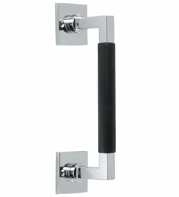 Nu Kopen Deurgreep Bauhaus ebben vierkant rozet 300 mm glans chroom