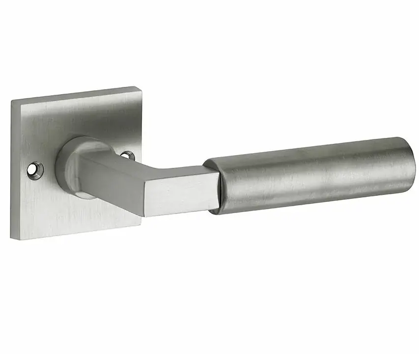 Finale Uitverkoop Deurklink op ongeveerd rozet Bauhaus mat nikkel ongelakt