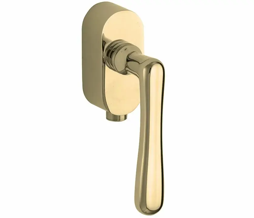Gratis Retour SKG2 Draaikiepgarnituur afsluitbaar Linea/Elegant messing ongelakt
