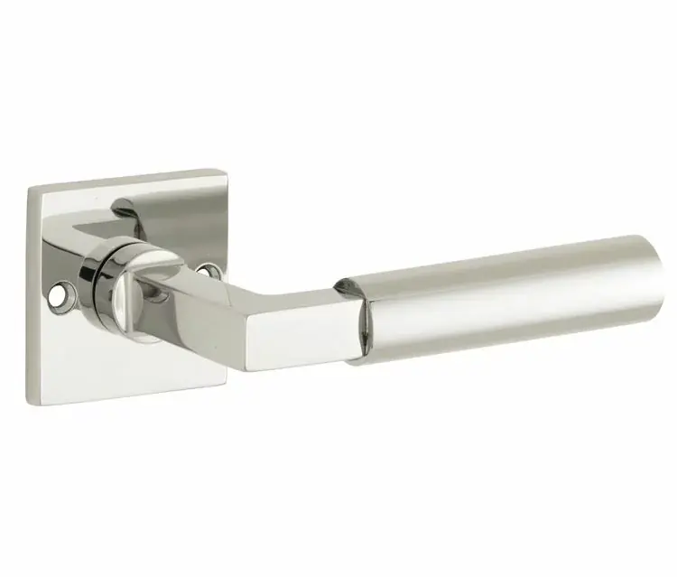 Dagaanbieding Deurklink op ongeveerd rozet Bauhaus glans nikkel