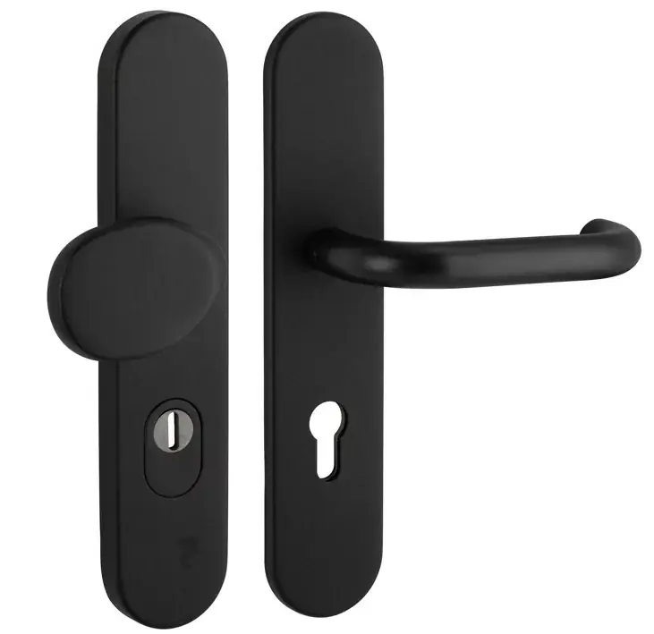 SKG3 PC72 knop/kruk U op ovaal schild TOP + kerntrekbeveiliging zwart Alleen Vandaag