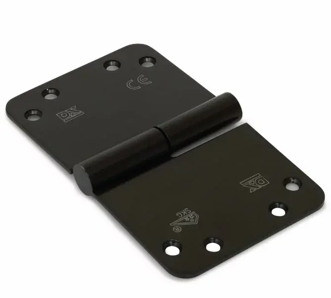 Shop Nu DX SKG3 Kogelstift paumelle ronde hoek 89×150 mm rechts rvs zwart gelakt