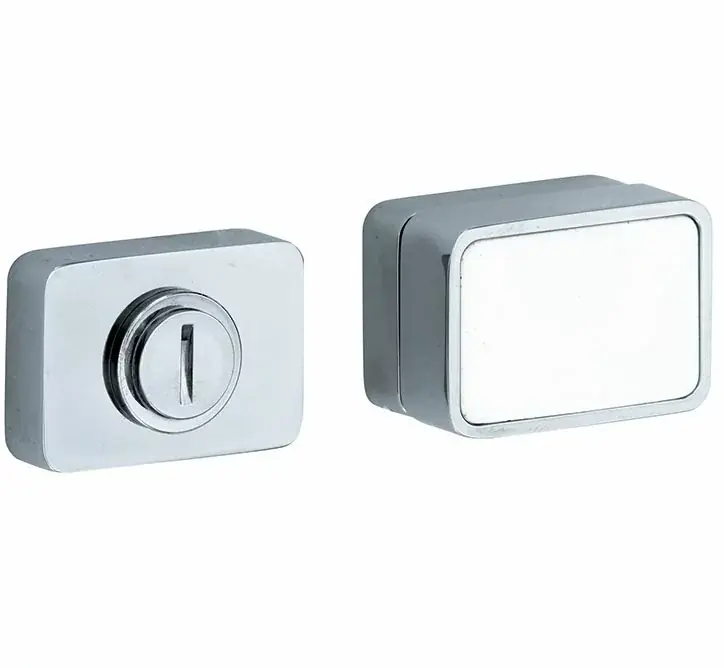 Premium WC-Sluiting 5-8 mm Maximal glans chroom/wit glas