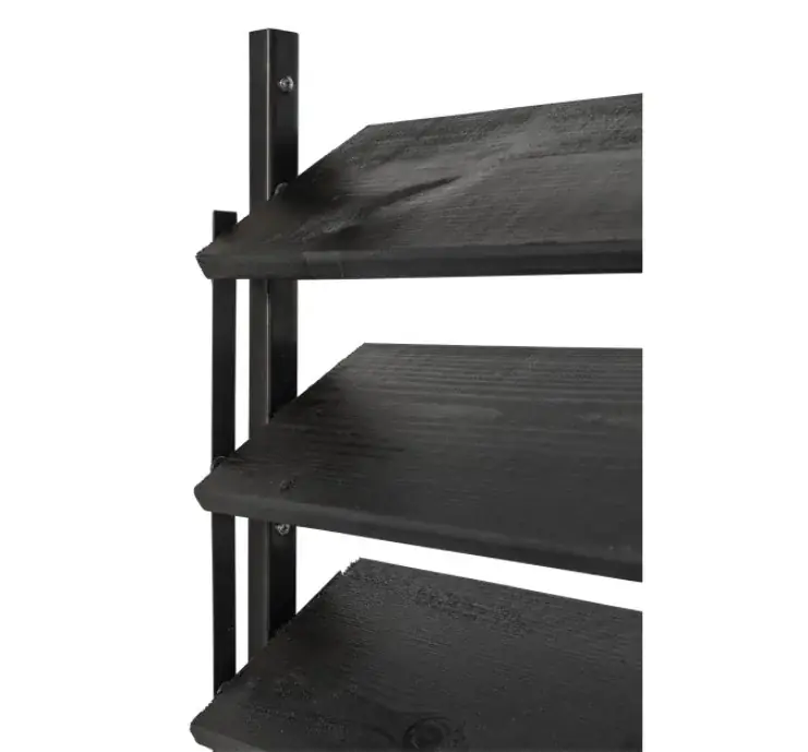 Set Flex Fence draaibare lamellen 95cm rvs zwart Veilige Betaling