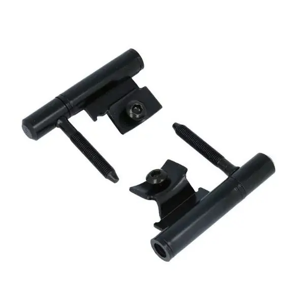 Starx inboorpaumelle voor stalen kozijnen vernikkeld 78 x 14 mm zwart Beperkt Aanbod