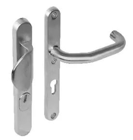 Intersteel veiligheidsbeslag PC92 smal met kerntrek beveiliging greep/kruk SKG3 rvs Op = Op
