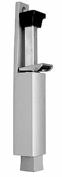 Deurvastzetter voetstift 32×207 mm zilvergrijs Speciale Aanbieding