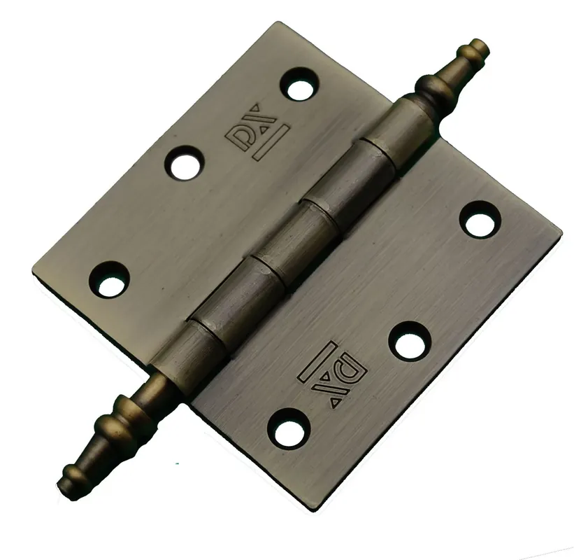 DX Vaaskopscharnier 76×76 mm met losse pen staal verbronsd Laatste Versie