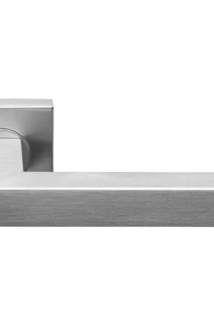 Must-Have Deurklink Basis vierkant op geveerd rozet mat rvs