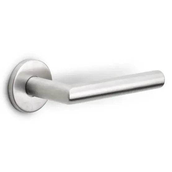 Deurklink BASICS LBII-19 op ronde rozet mat rvs Aanbieding