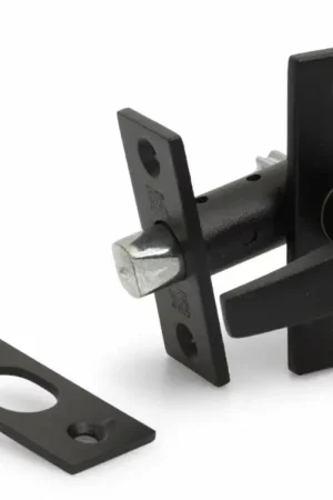 DX Insteekgrendel met sluitplaat 55/35 zwart Direct Verzonden