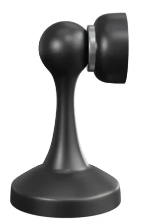 Populair AMIG magnetische deurstopper Ø55x85mm rvs zwart
