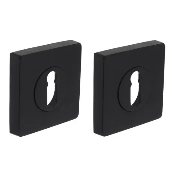 Flitsaanbieding Intersteel sleutelrozetten verdekt 55x55x10mm met nokken zwart
