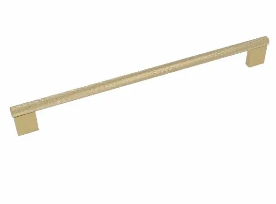 Lage Prijs Greep Geribbeld aluminium 256 mm Oud goud