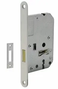 Intersteel Klavier kastslot met witte voorplaat 20×175 mm Voordeelprijs