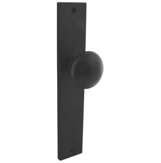 Intersteel knopschild 245x45mm blind zwart Speciale Aanbieding