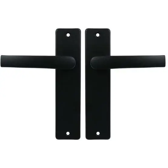 Ami Kortschild Blind Met Deurklink Blok aluminium zwart Seizoensaanbieding