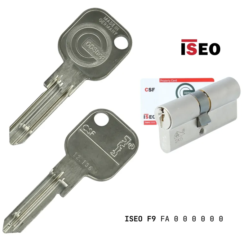 Must-Have Extra sleutel voor eigenprofiel J12H136 Iseo F9 cilinders met certificaat SKG3