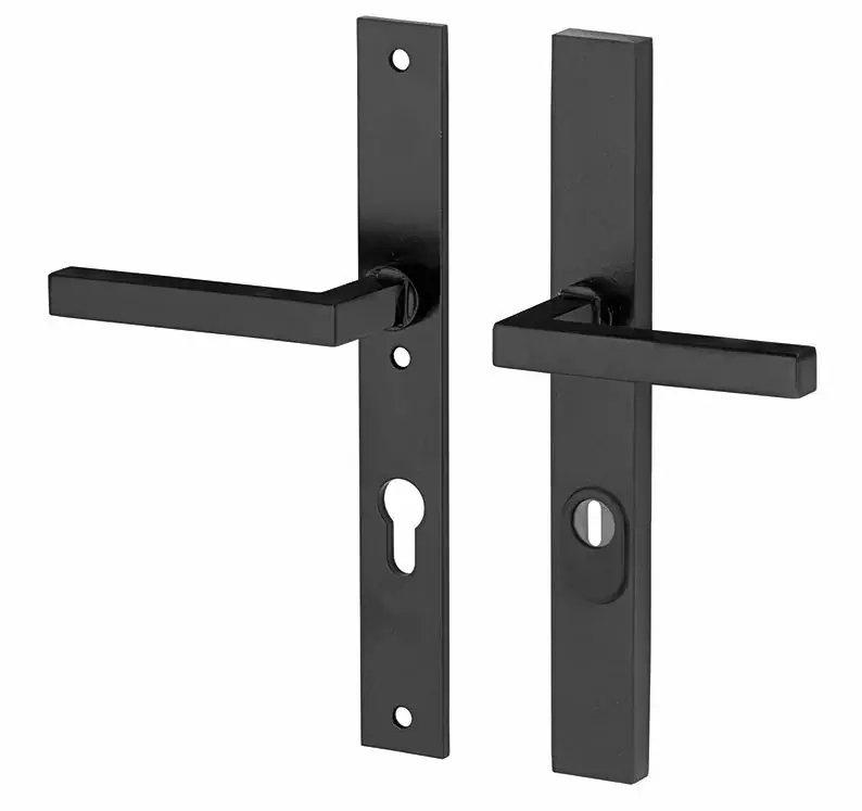 Meest Verkocht SKG3 PC72 kruk/kruk op smalschild Kare/Bauhaus links + kerntrekbeveiliging mat zwart