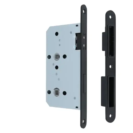 Badkamer/toilet slot WC72/8 magnetisch inclusief sluitplaat 20x235mm zwarte voorplaat Veilige Betaling