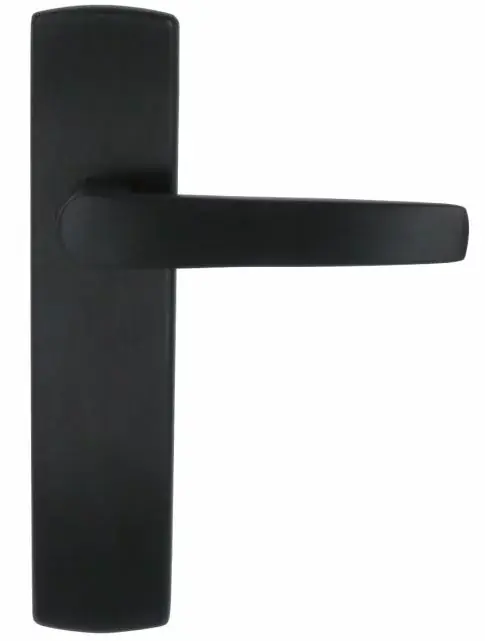 Shop Nu AXA Curve klik schild Blind met deurklink Curve aluminium zwart