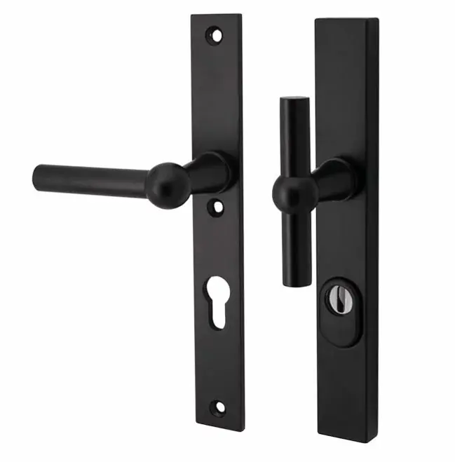 Tijdelijk Beschikbaar SKG3 PC55 knop/kruk op smalschild Chemin de fer links + kerntrekbeveiliging mat zwart