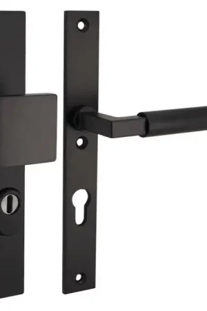 Actieprijs SKG3 PC55 knop/kruk op smalschild Bauhaus rechts + kerntrekbeveiliging mat zwart