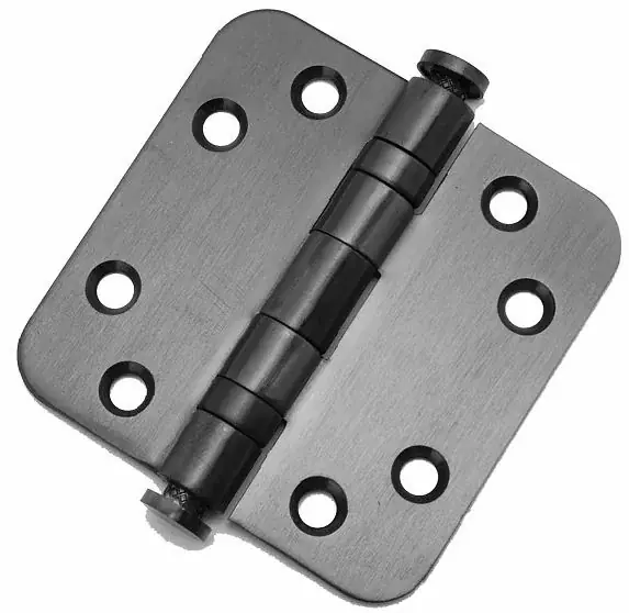 Kogellagerscharnier 8989 mm ronde hoek PVD gunmetal Uitverkoop
