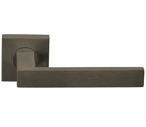 Deurklink BASICS BSQ2-G op vierkant rozet brons Direct Verzonden