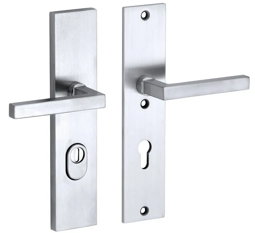 Veilige Betaling SKG3 PC72 kruk/kruk op schild Kare/Bauhaus rechts + kerntrekbeveiliging mat chroom
